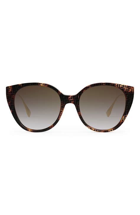 fendi 53mm rou|'Fendi Baguette 53mm Gradient Round Sunglasses .